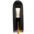 Long Straight Two Tone Cosplay Wig With Bangs